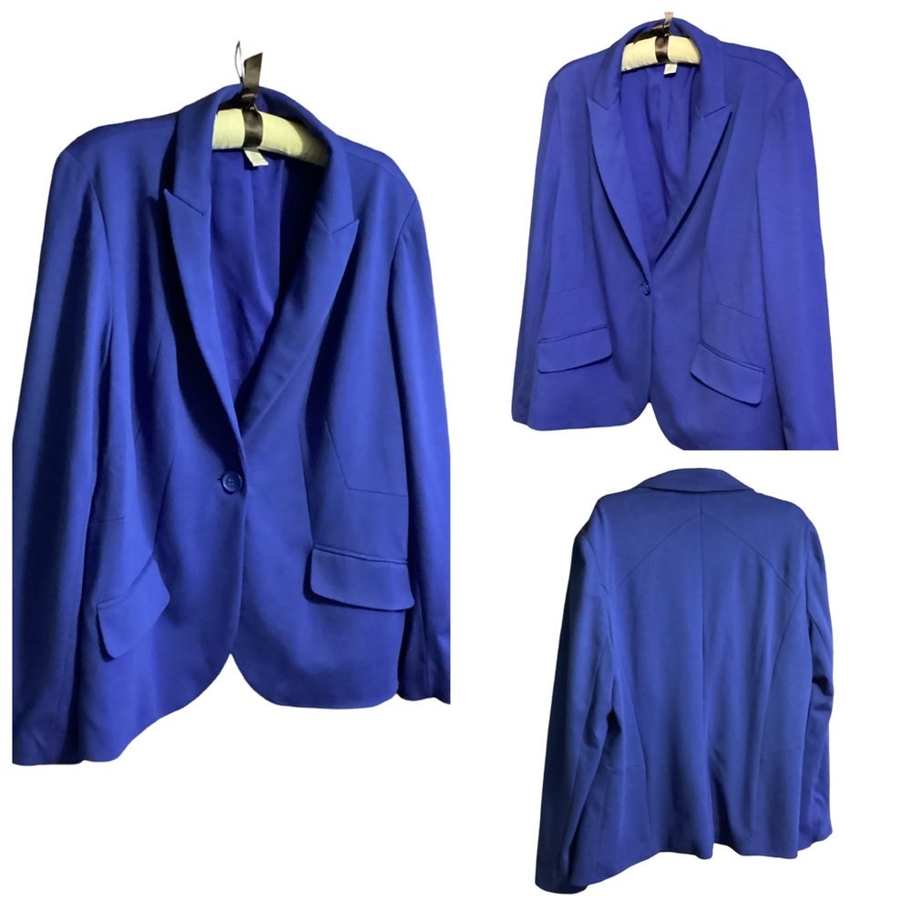 🪷 Chico's Blue Blazer Size 16
